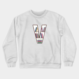 V Bookcase Crewneck Sweatshirt